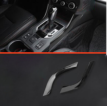 For Subaru XV 2018 2Pcs Car interior Carbon Fiber Gear Shift Panel Side Trim Cover Mouldings Car Styling Decoration Accessories 2024 - buy cheap