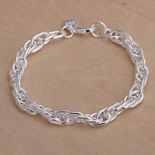 fine summer style silver plated bracelet 925-sterling-silver jewelry bijouterie chain bracelets for women men SB138 2024 - buy cheap