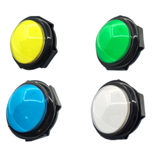 Botón de presión arcade de 100mm, accesorio de juego Arcade, colorido LED redondo, pulsador de luz LED 2024 - compra barato