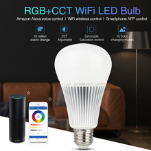 Mi light YB1 9W RGB + CCT WIFI светодиодный ная лампа 2,4G Беспроводная светодиодный ная лампа 2700K-6500K с регулируемой яркостью 2 в 1 Умная Светодиодная лампа Mi-светильник 2024 - купить недорого