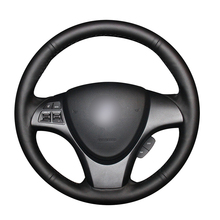 Сшитый вручную PU микро волоконный кожаный чехол рулевого колеса автомобиля для 2010 Suzuki Kizashi аксессуары 2024 - купить недорого