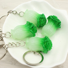 100pcs Simulation Food Key Chain Creative Personality Vegetables Cabbage Pendant Keychain Key Rings 2024 - buy cheap