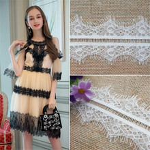 6Meters Factory Eyelash Lace Trim DIY Clothing Accessories 7.5cm wide LW0149 2024 - buy cheap