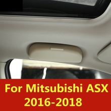 Estuche de almacenamiento para gafas de sol de coche, caja de soporte para gafas de sol, Clip de visera para Mitsubishi ASX 2016-2018 2024 - compra barato