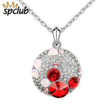 Best Gifts Crystals from Swarovski New Trendy Cute Pendant Necklace Fashion Link Chain Necklace for Women Bohemia Jewelry 2024 - buy cheap