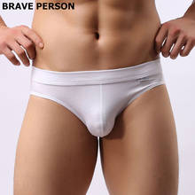 High quality brand BRAVE PERSON modal sexy men's gay underwear soild briefs comfortable breathable briefs underwear men 2024 - buy cheap