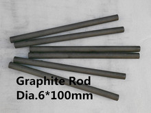 Graphite Rod   Dia.6*100mm  ,          carbon graphite electrode rods,  FREE SHIPPING 10pcs 2024 - buy cheap