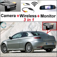 Cámara de visión trasera WiFi especial 3 en 1, receptor inalámbrico y Monitor de espejo, sistema de respaldo de estacionamiento fácil DIY para Alfa Romeo AR GT 2024 - compra barato