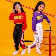 Fashion Girls Boys Jazz Dancing Costumes for Kids Performance Stage Street T Shirt Jogger Pants Ballroom Hip Hop Dance Clothes 2024 - buy cheap