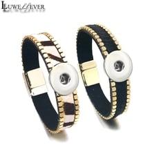 Hot Fashion 117 Interchangeable Magnet Horsehair Leather Bracelet 18mm Snap Button Bangle Charm Jewelry For Women Men Gift 2024 - buy cheap