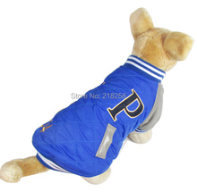 Retail  New Arrival Letter P Style Pet Dogs Winter Coat  Free Shipping By china post Dogs clothes 2024 - buy cheap