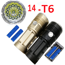 5 Modes 15000LM 14x XM-L T6 LED Flashlight Tactical lanterna Torch Lamp +4x 18650 Battery +Charger Night Light Outdoor Camping 2024 - buy cheap