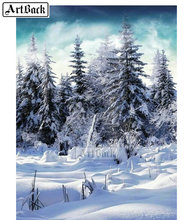 Full square drill diamond painting winter landscape cedar diamond embroidery 3d rhinestone mosaic cross stitch gift 2024 - buy cheap