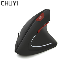 CHUYI 2.4G Wireless Mouse Ergonomic LED Backlight 1600DPI Gaming Mouse With Wrist Rest Mause Pad For Computer Mice Laptop 2024 - buy cheap