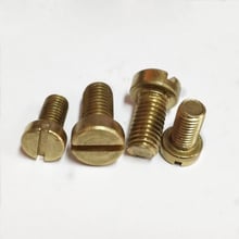 30pcs M1.6 brass household machinery one word screw slotted bolt cylinder head bolts machine screws 5mm-10mm length 2024 - buy cheap