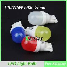 10PCS/Lot T10 194 168 5630 2SMD LED White Car Side Wedge Lights 12V 161 Clearance Bulb, W5W Dome Light 912 921 Door Lamp 2024 - buy cheap