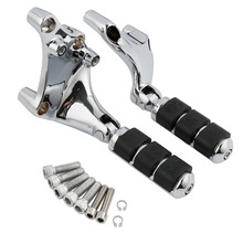 Motorcycle Footpeg Footrest Foot Peg With Mounting Brackets For Harley Sportster 1200 Iron 883 Forty Eight XL1200X 2014-2017 2024 - buy cheap