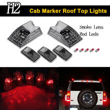 Keyecu 5PCS Smoke Roof Cab Marker Cover & T10 5050-5SMD Red LED Light Bulbs Fits for 2003-2009 Hummer H2 SUV SUT 2024 - buy cheap