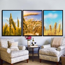 Gold Wheat Field Wonderful Creative No Frame Home Decor Painting Simple Poster On Canvas Painting Space Wall Art For Living Room 2024 - buy cheap