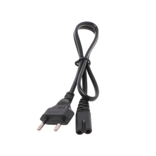 1 шт. 0,6 м 2ft-Prong Pin AC EU кабель питания, высококачественный провод, проводник, шнур питания для настольного ноутбука 2024 - купить недорого