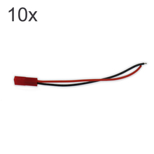 10x 100mm Female Jst Plug Connector Silicone Cable 2pin 22awg For Battery Bec Esc RCAWD Bec Battery Cable Wire And Connectors 2024 - buy cheap