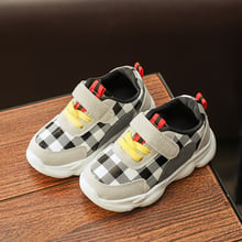 Top selling 2018 children's sports shoes boys fashion lattice soft bottom casual shoes girls autumn warm shoes size 21-30 2024 - buy cheap