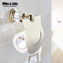 Luxury Gold crystal Toilet Paper Holder,paper Roll Holder,Tissue Holder,Bathroom Accessories Products 2024 - buy cheap