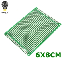 WAVGAT 6X8 см двухсторонний медный Прототип pcb 6*8 см универсальная плата для Arduino 2024 - купить недорого