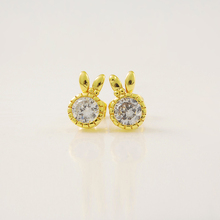 Pendientes de oro de 24K para mujer, joyería de oreja de conejo de Color dorado amarillo, joyería de boda elegante de lujo, regalos, accesorios 2024 - compra barato