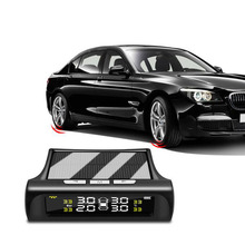 Alarma de presión de neumáticos para coche, sistema de detección Solar TPMS, Monitor LCD Digital externo o interno, alarma de seguridad 2024 - compra barato