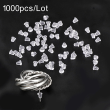 100pcs/lot Jewelry Finding Silicone Rubber Earring Backs Safety Bullet Stopper Rubber Jewelry Accessories DIY Ear Plugging 2024 - buy cheap