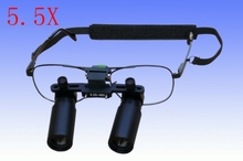Lupa Binocular médica profesional 5.5X, gafas negras para uso en operaciones quirúrgicas y dentales, herramientas de mecanizado de joyería 2024 - compra barato