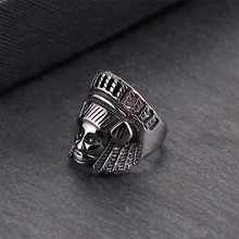 New jewelry titanium steel  portrait ring domineering retro punk wind stainless steel skull ring 2024 - buy cheap