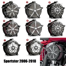 Набор фильтров воздухоочистителя CNC cut Crafts для Harley Sportster Iron 883 1200 48 72 XL883 1200 2006-2018 2024 - купить недорого