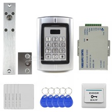Diysecur-kit de segurança com trava elétrica, dispositivo de controle de acesso com teclado metálico de 125khz, com senha para leitura rfid bc2000 2024 - compre barato