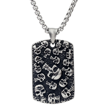 Punk Mexican Tattoo Stainless Steel Skull Pendants Necklace Charm Men Fashion Jewelry New Arrival Product 2024 - buy cheap