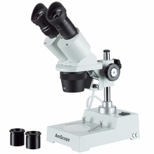 Suprimentos de amscópio -- microscópio estéreo com frontal afiada 20x-40x-80x 2024 - compre barato