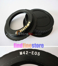 AF confirmar M42 lente EF anillo adaptador para 7d 350d 500d 1000d 1100d rebelde + Rear Lens Cap DSLR y película SLR 2024 - compra barato