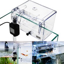 Прозрачный инкубатор для размножения аквариума, домашний аквариум инкубатор, прозрачная изоляция селектора, подвесная коробка, рептилия, черепаха, клетка, насос 2024 - купить недорого