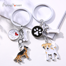 Lovely  Jack Russell Terrier Key Chains DIY For Women Men Metal Dog Pendant Key Ring Car Keychain Bag Charm gifts 2024 - buy cheap