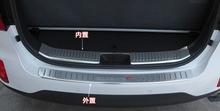 Inner Rear Bumper Protector Sill Trunk Tread Placa Apare Para KIA Sorento R 2013 2014 2024 - compre barato