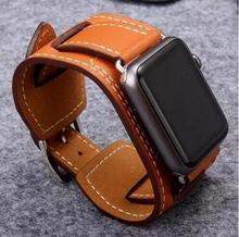 Leather Loop Series 4 3 2 1 For Apple Watch band 42mm 38mm 40mm 44mm link bracelet For Apple Watch strap 2024 - buy cheap