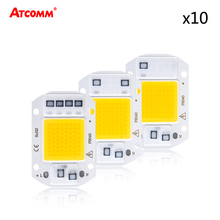 10pcs 20W 30W 50W COB LED Chip Lamp 220V 110V LED Diode Array Matrix High Lumen No Flicker DIY Floodlight Spotlight Source 2024 - buy cheap