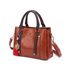 Women's Bags Genuine Leather Oil Wax Luxury Handbag Designer over Shoulder Messenger Crossbody sac a main 2019 Female Ladies T65 2024 - buy cheap