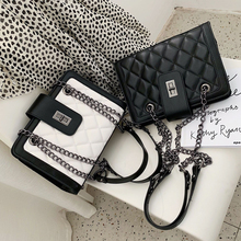 Elegant Female Tote bag 2019 Fashion New Quality PU Leather Women's Designer Handbag Classic Plaid Chain Shoulder Messenger bags 2024 - buy cheap