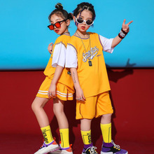 Crianças hip hop outfits tshirt calças meninos meninas roupas esportivas jazz dance wear trajes wear cheerleader roupas de dança de salão 2024 - compre barato