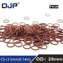 3PCS/lot Fluorine rubber Ring Brown FKM O ring Seal CS:3.5mm OD28mm Rubber O-Ring Seal Oil Ring fkm Fluorine Fuel Gasket Washer 2024 - buy cheap