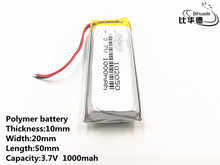 5pcs/lot Good Qulity 3.7V,1000mAH,102050 Polymer lithium ion / Li-ion battery for TOY,POWER BANK,GPS, 2024 - buy cheap