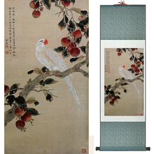 Birds and  peony flower painting Home Office Decoration Chinese scroll painting peony flower painting 19041201 2024 - buy cheap