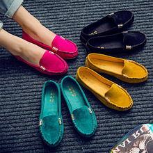 Big Size 35-43 Women Loafers Candy Color Flats Soft Slip on Flat Shoes Woman Ballet Flats Boat Shoes Ladies Shoes zapatos mujer 2024 - buy cheap
